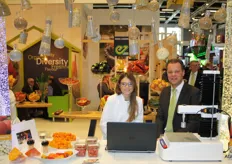Enza Zaden emphasized the importance of post-harvest on the stand. In the photo Patrocinio Fort Rausell and Chris Groot